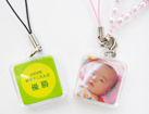 正方形型プラスチックタイプ　ストラップ